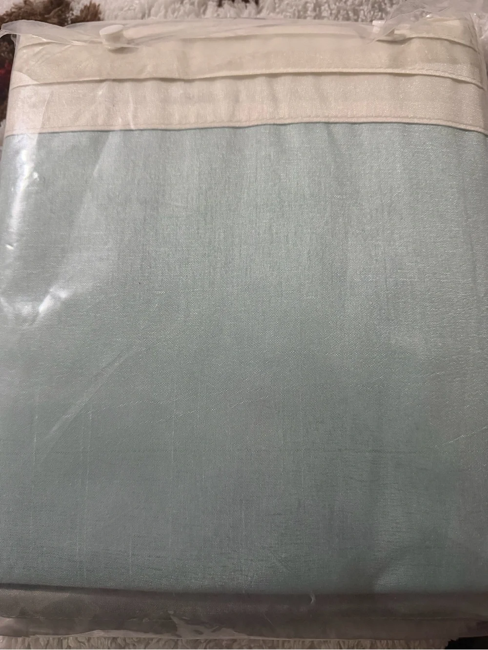 Lush Decor Ivory Shower Curtain - Classic Solid Style